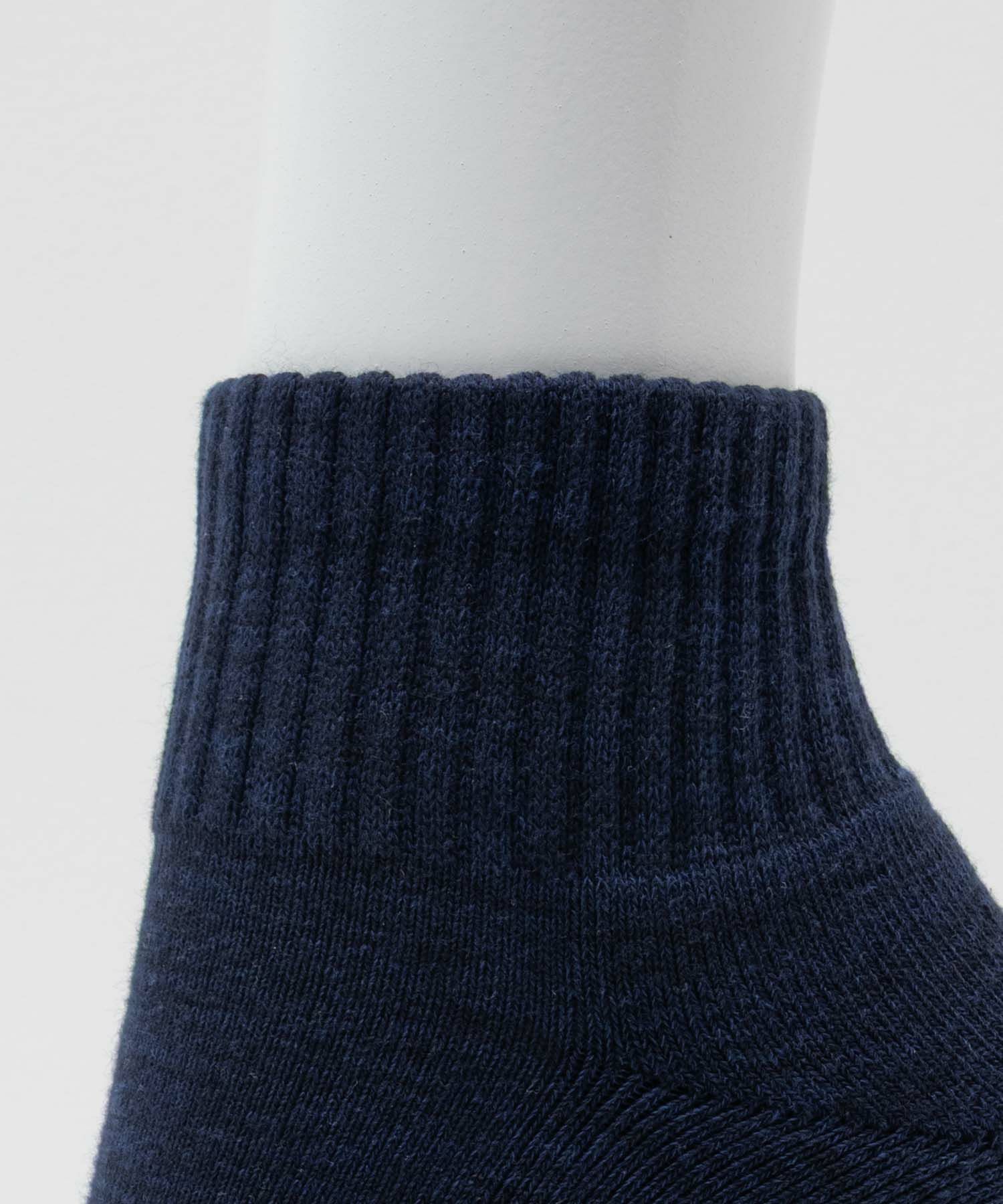 NAVY  クォーターソックス カラー切替柄 メンズ商品画像-8