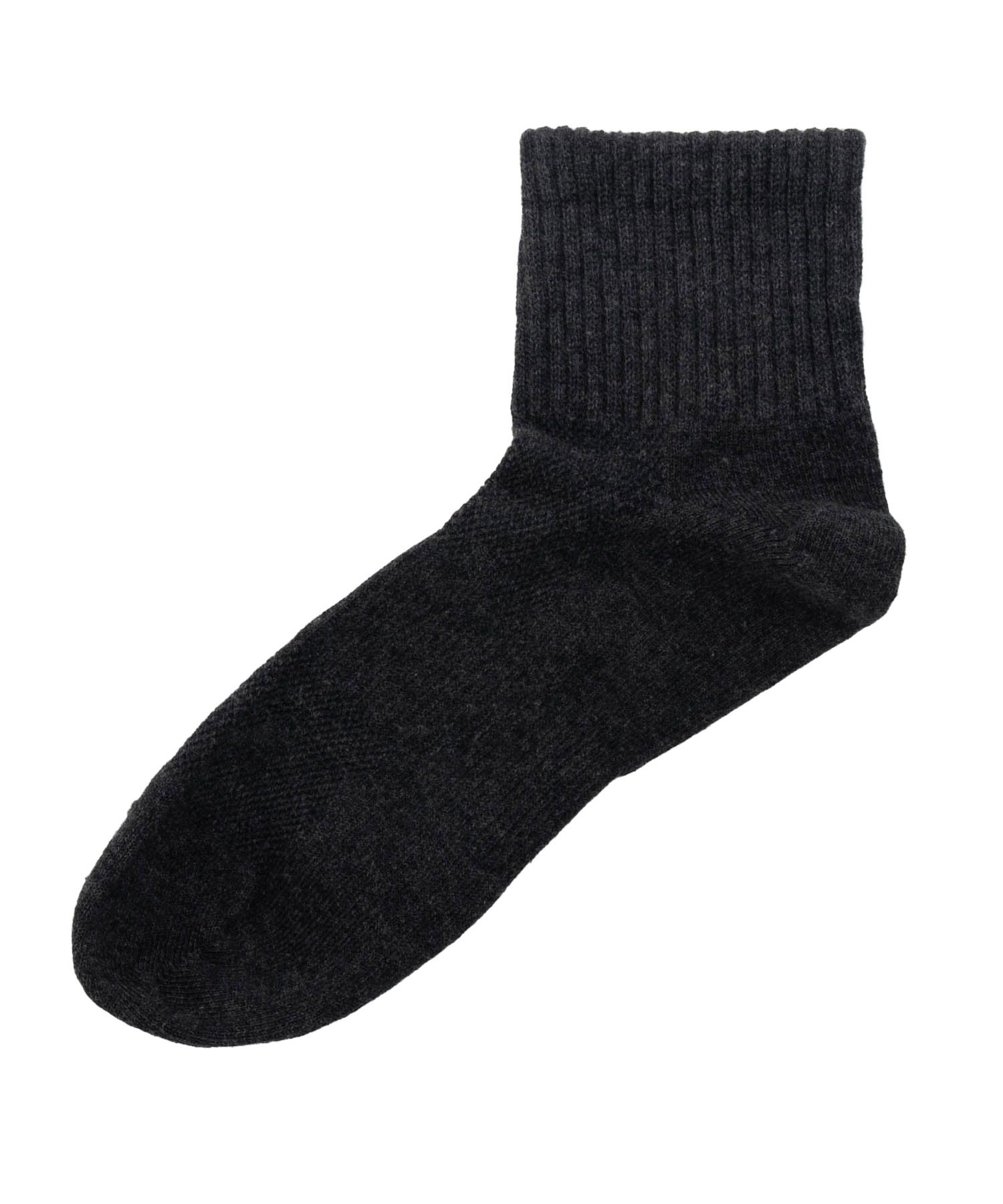 NAVY  クォーターソックス 甲メッシュ DRY快適 メンズ商品画像-4