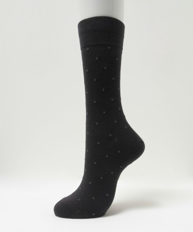 NAVY クルーソックス ドット柄 メンズ商品画像-2