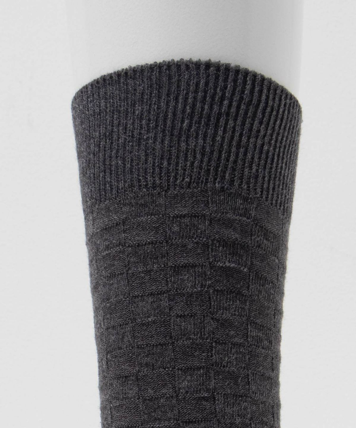 NAVY クルーソックス ロックチェック柄 メンズ