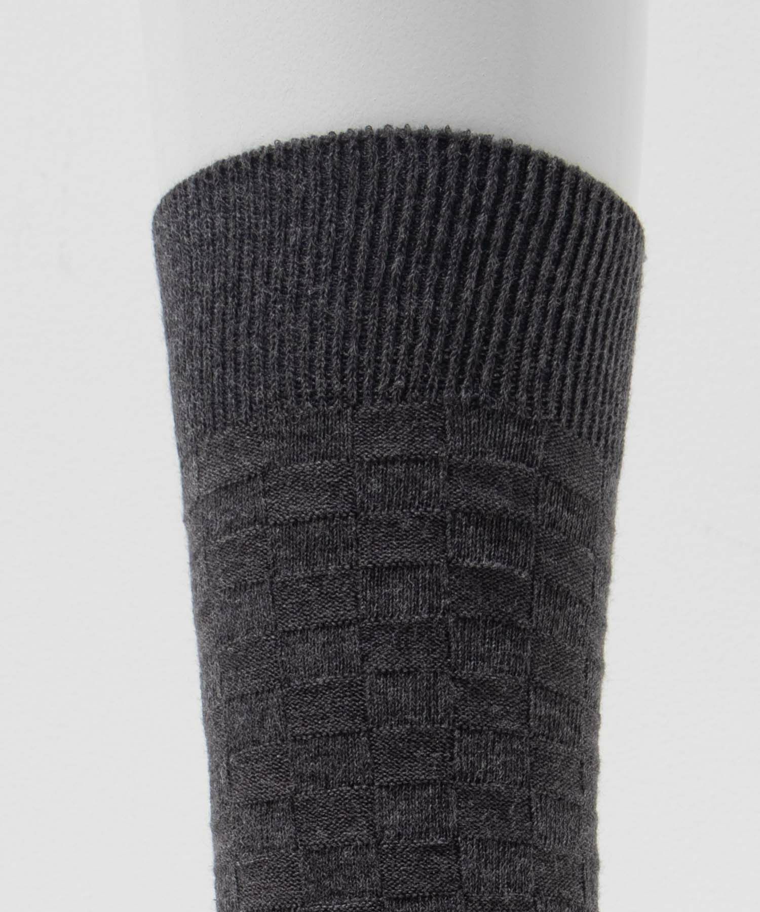 NAVY クルーソックス ロックチェック柄 メンズ