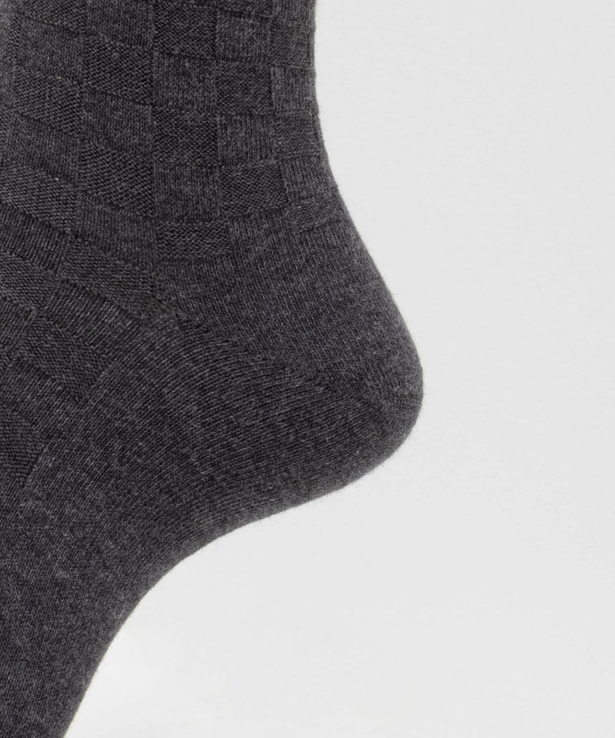 NAVY クルーソックス ロックチェック柄 メンズ