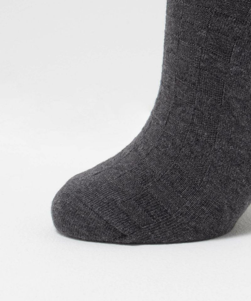 NAVY クルーソックス ロックチェック柄 メンズ商品画像-8