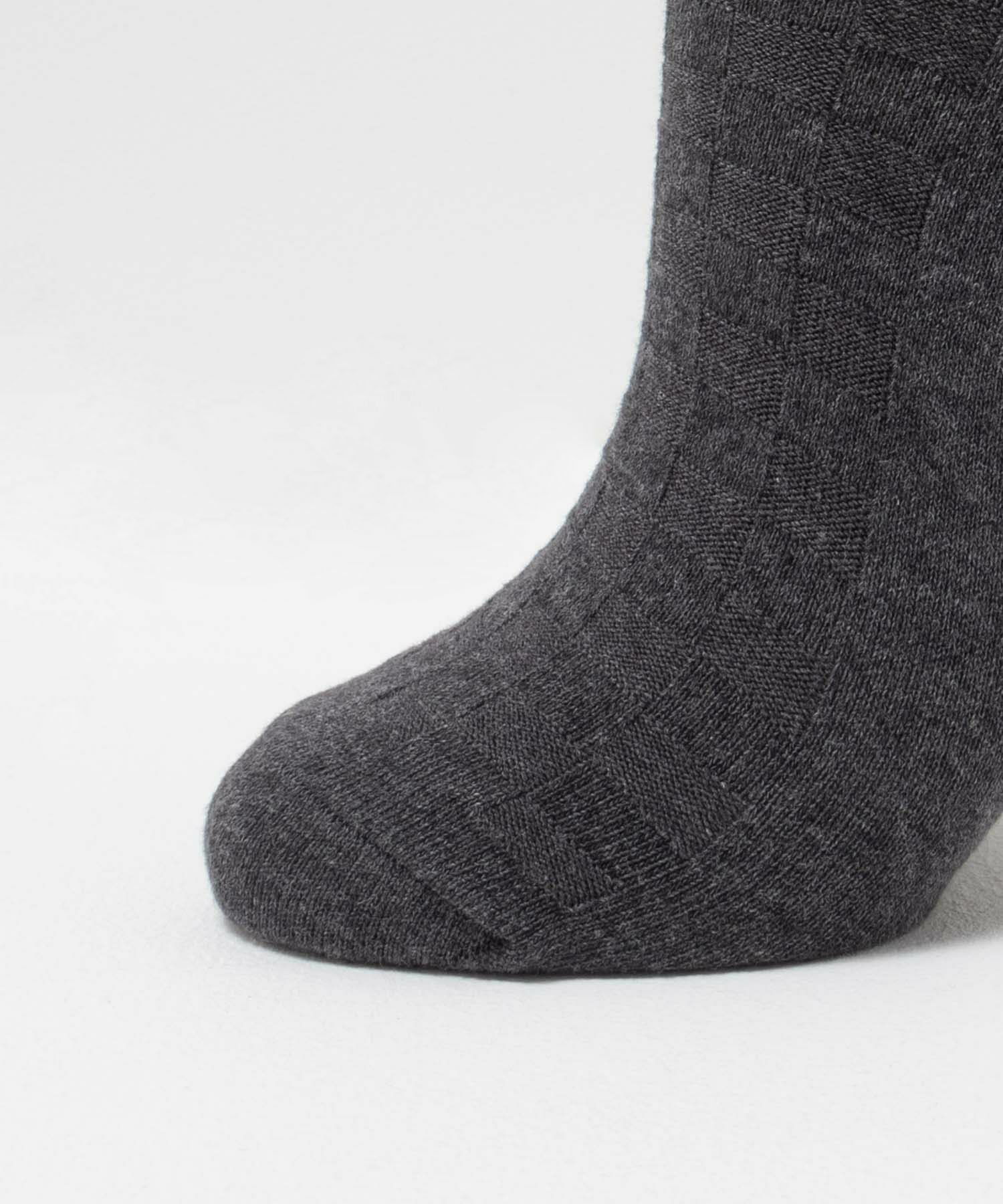 NAVY  クルーソックス ロックチェック柄 メンズ商品サムネイル-8