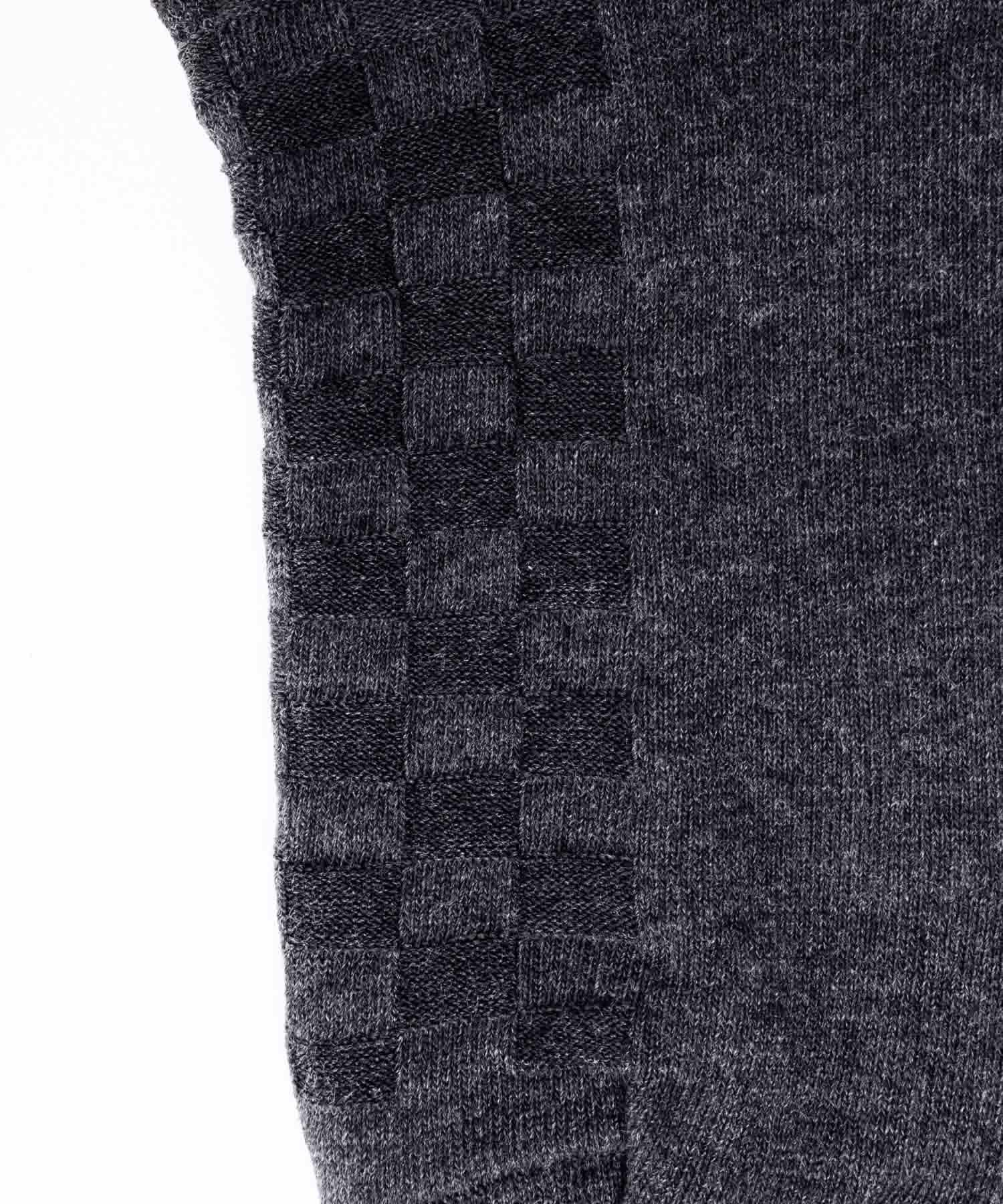 NAVY  クルーソックス ロックチェック柄 メンズ商品サムネイル-9