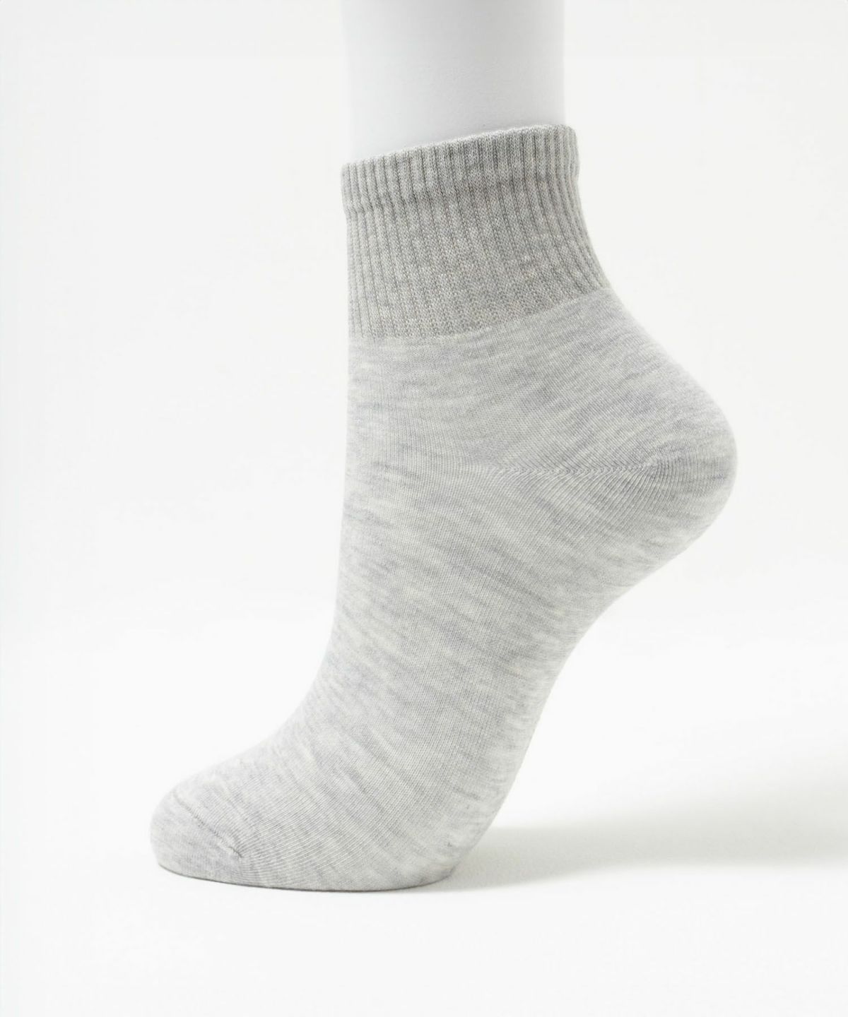 NAVY リブクォーターソックス バンブー素材 レディース