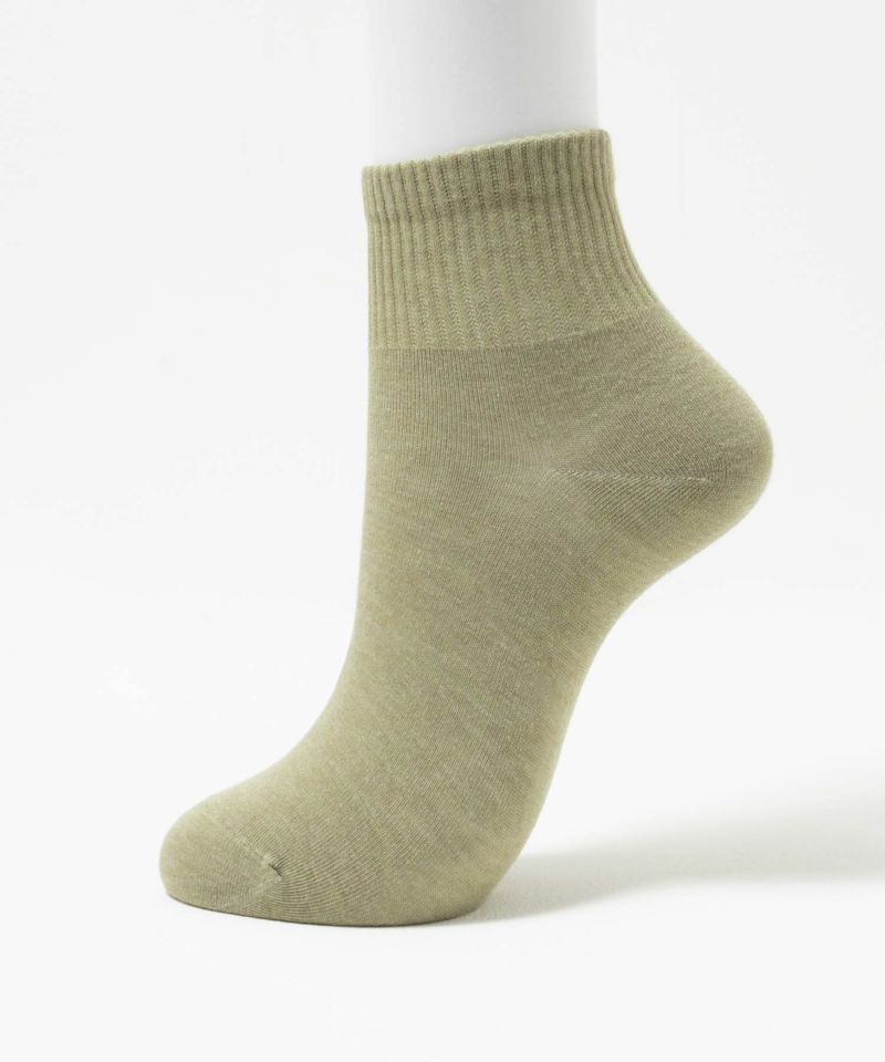 NAVY  リブクォーターソックス バンブー素材 レディース商品画像-4