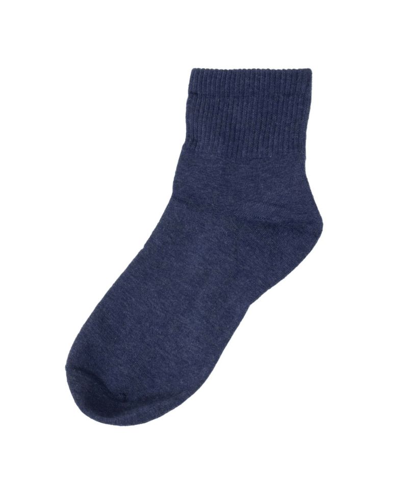 NAVY  リブクォーターソックス バンブー素材 レディース商品画像-11