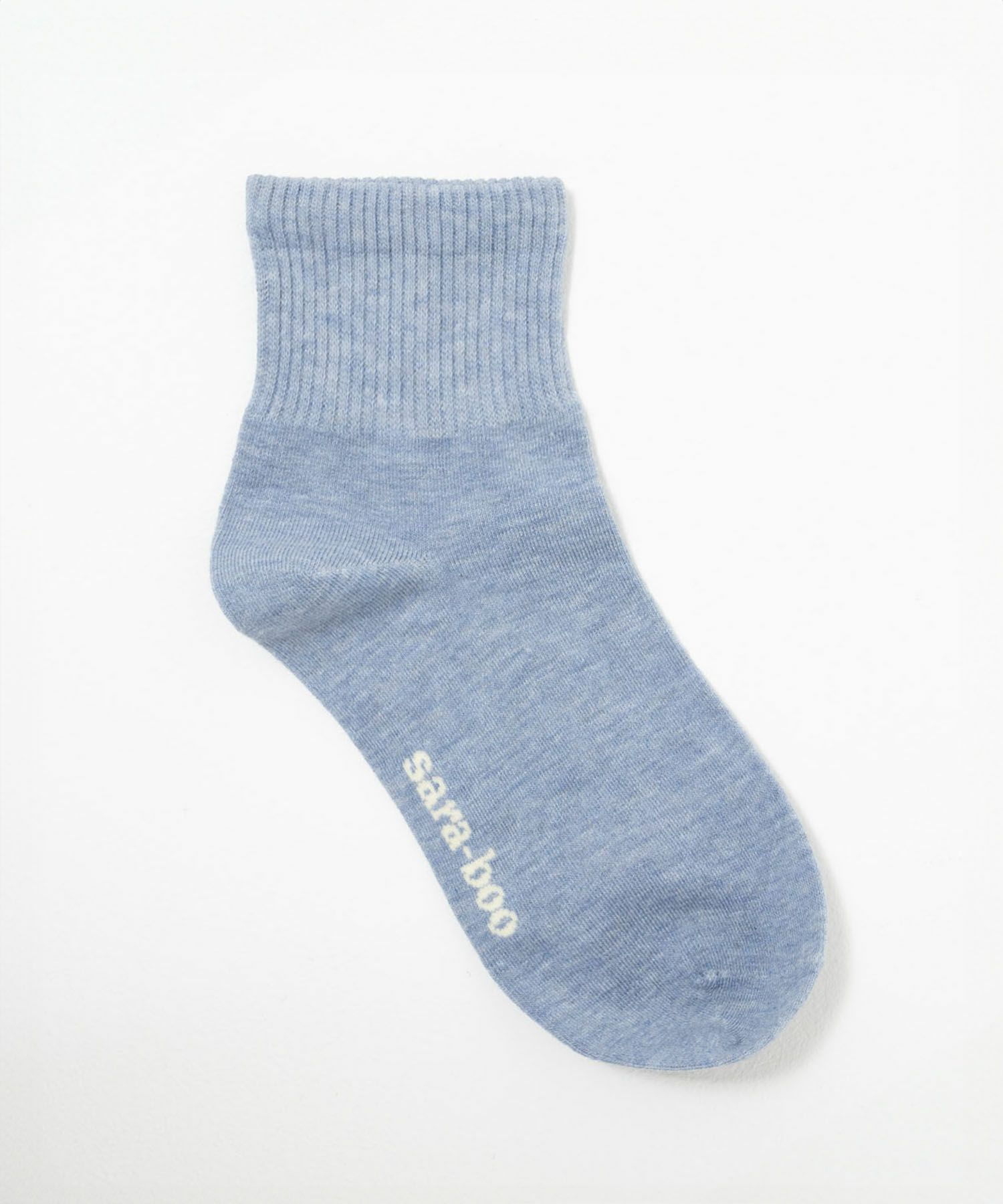 NAVY リブクォーターソックス バンブー素材 レディース