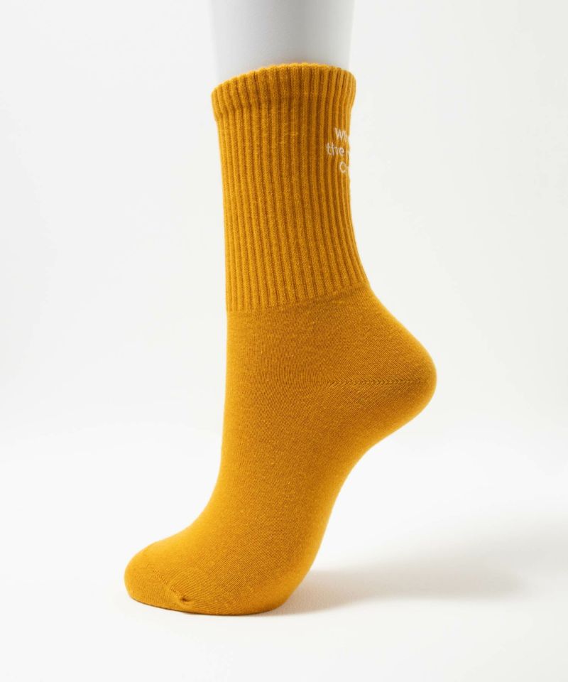 NAVY リブクルーソックス ロゴ刺繍 レディース商品画像-4