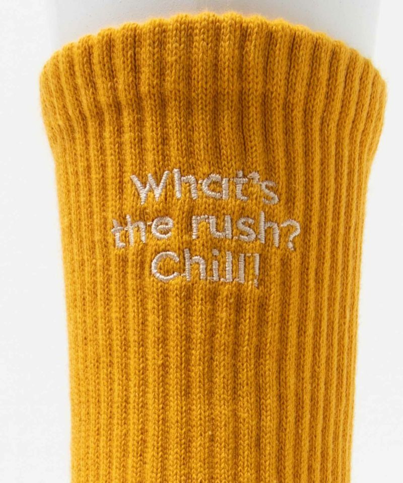 NAVY  リブクルーソックス ロゴ刺繍 レディース商品画像-18