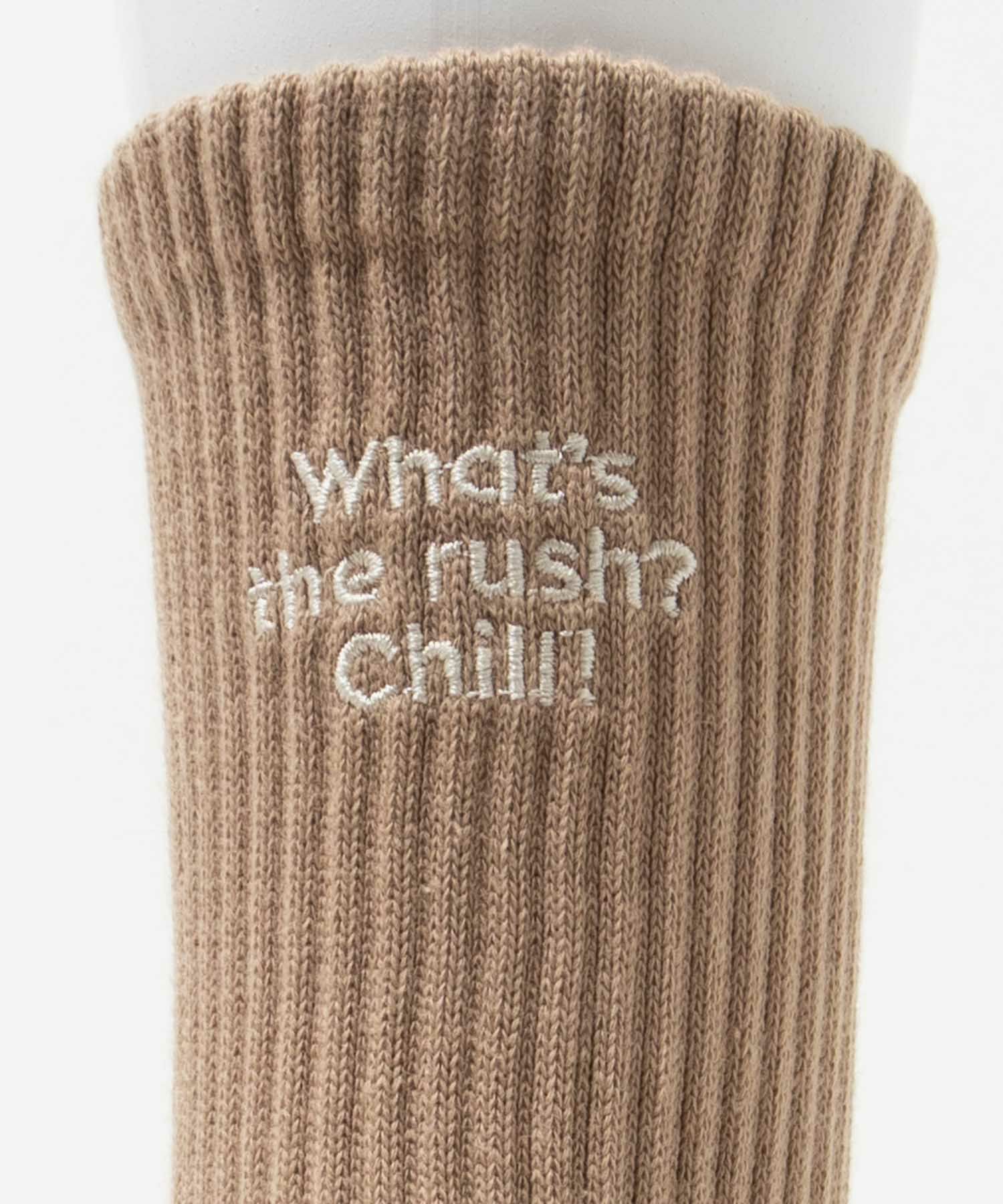 NAVY  リブクルーソックス ロゴ刺繍 レディース商品サムネイル-19