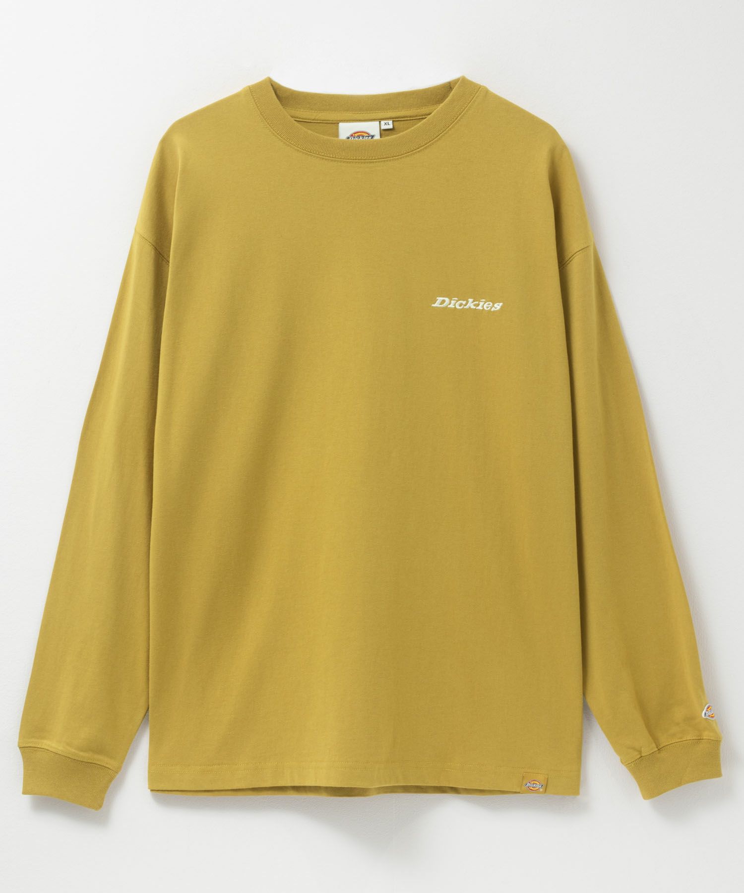 Dickies ワンポイント刺繍長袖Tシャツ メンズ