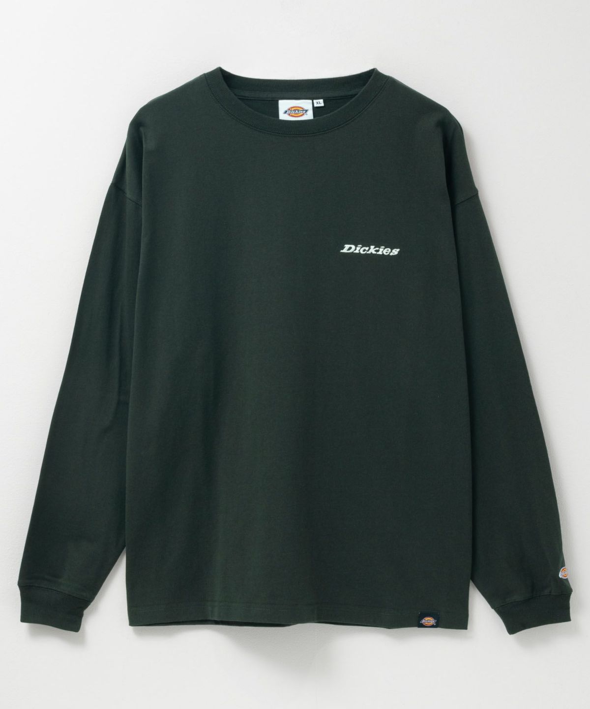Dickies ワンポイント刺繍長袖Tシャツ メンズ