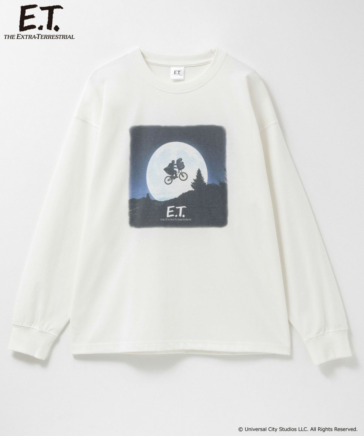 E.T. ピグメント調長袖Tシャツ メンズ