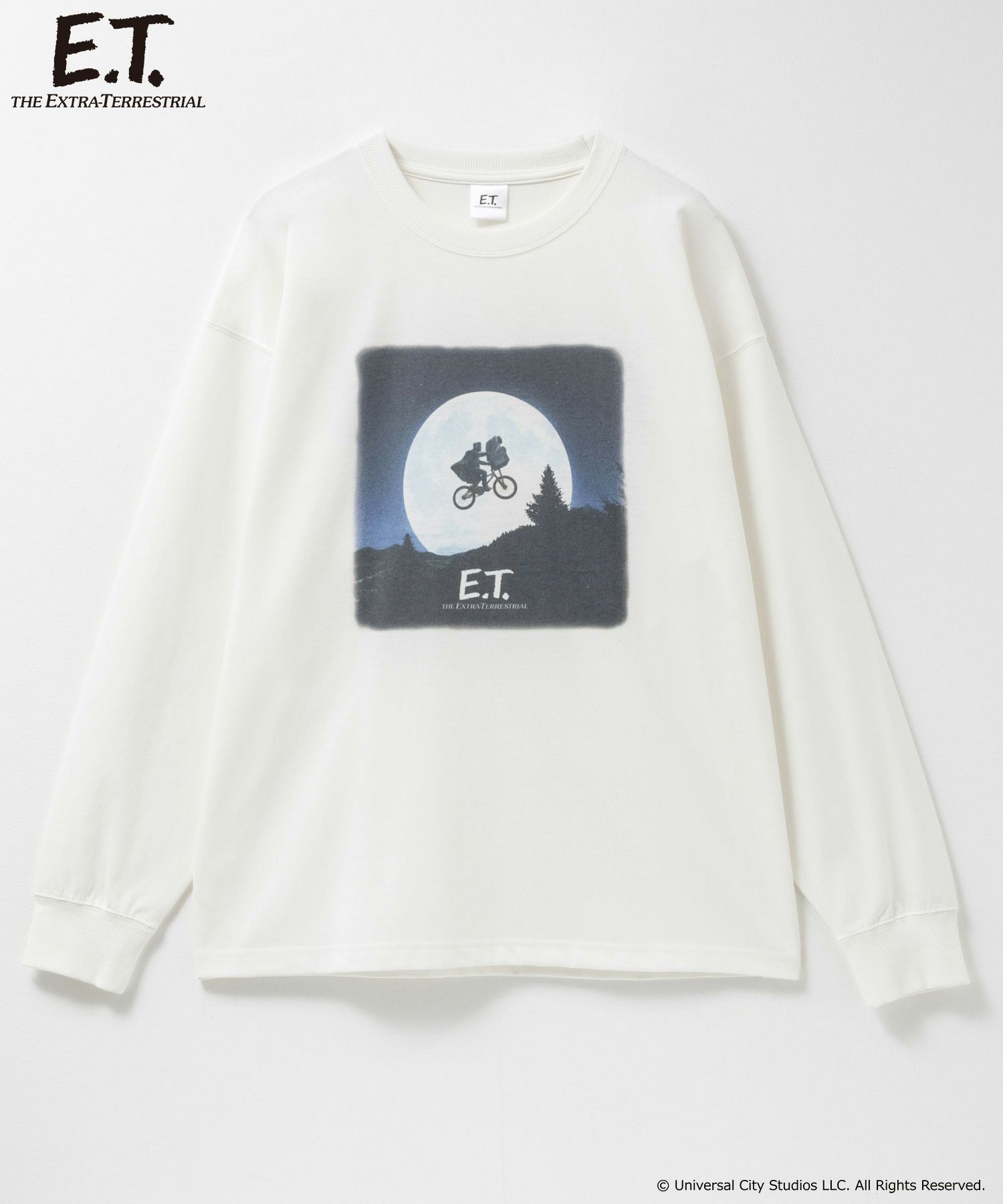 E.T. ピグメント調長袖Tシャツ メンズ