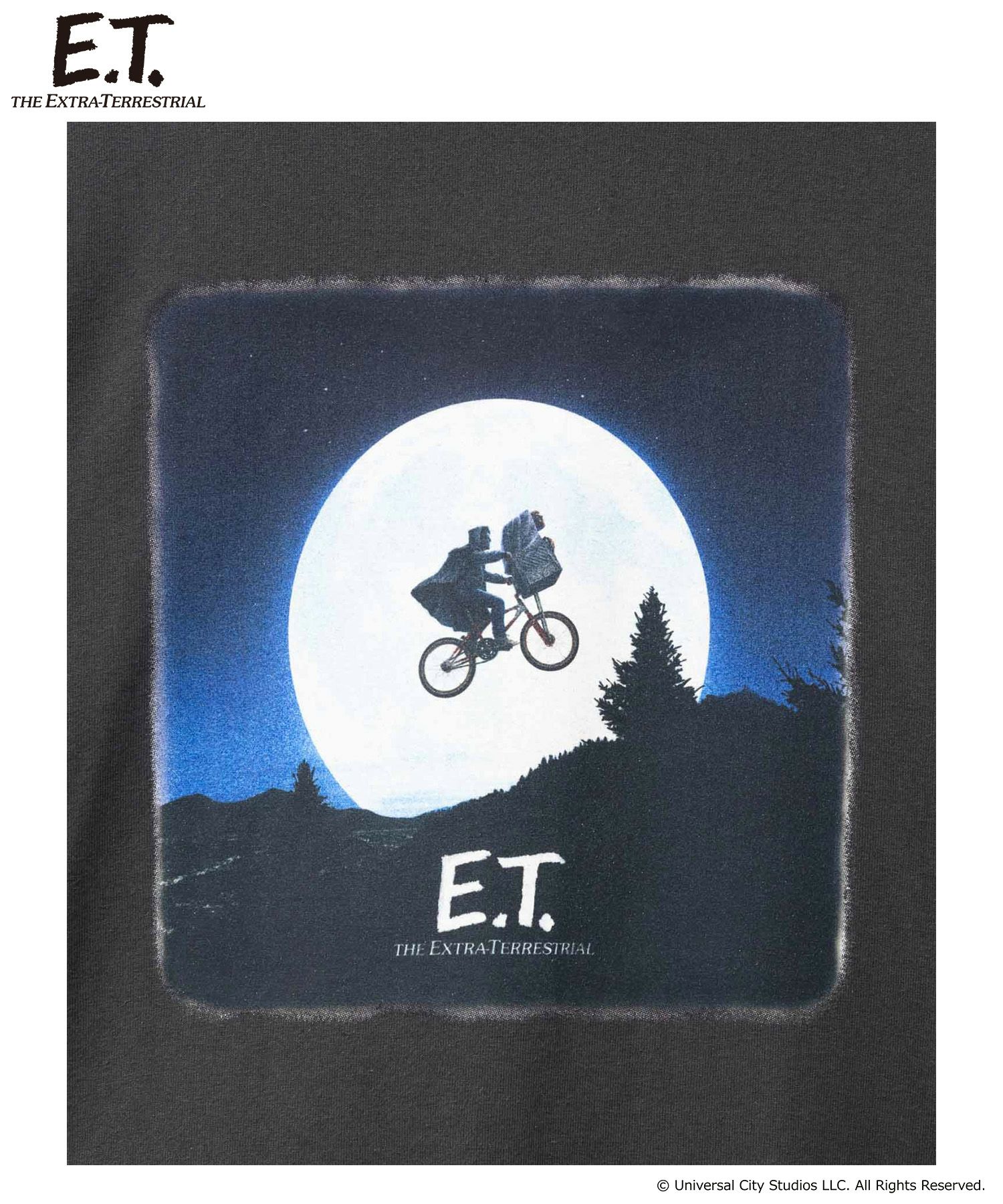 E.T. ピグメント調長袖Tシャツ メンズ