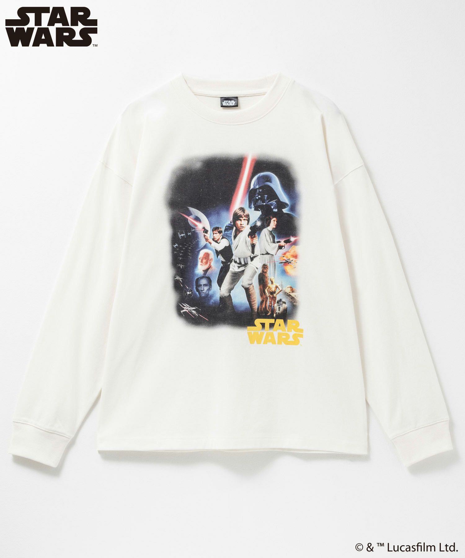 『STAR WARS』/ ピグメント調長袖Tシャツ メンズ商品サムネイル-1
