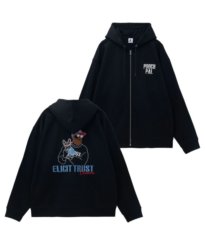 ひげサガラ裏毛ジップパーカー メンズ商品画像-2