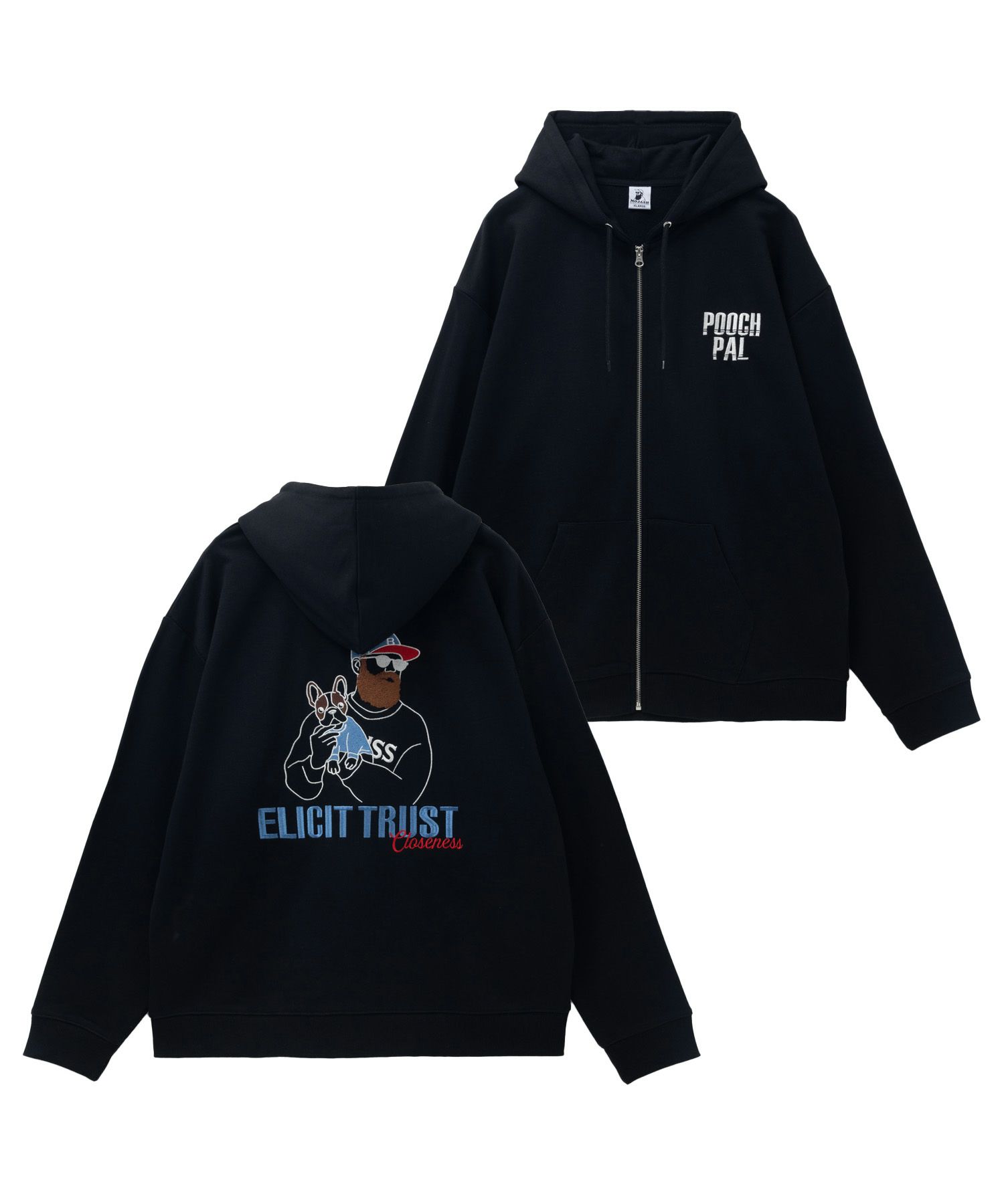 ひげサガラ裏毛ジップパーカー メンズ商品サムネイル-2