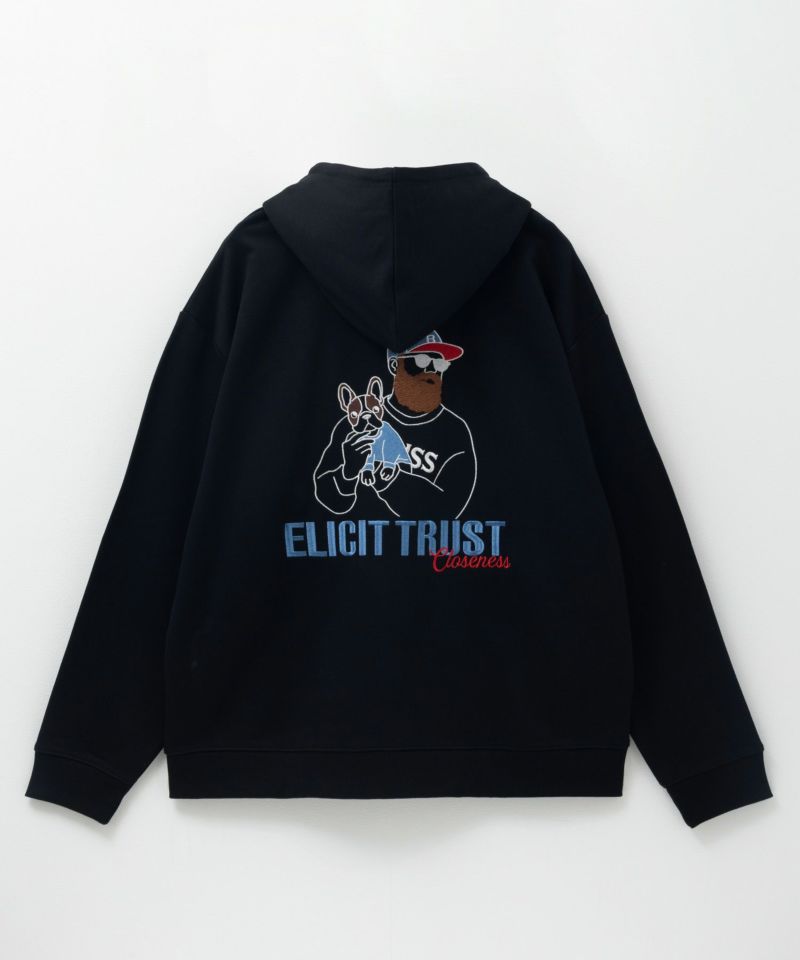 ひげサガラ裏毛ジップパーカー メンズ商品画像-7