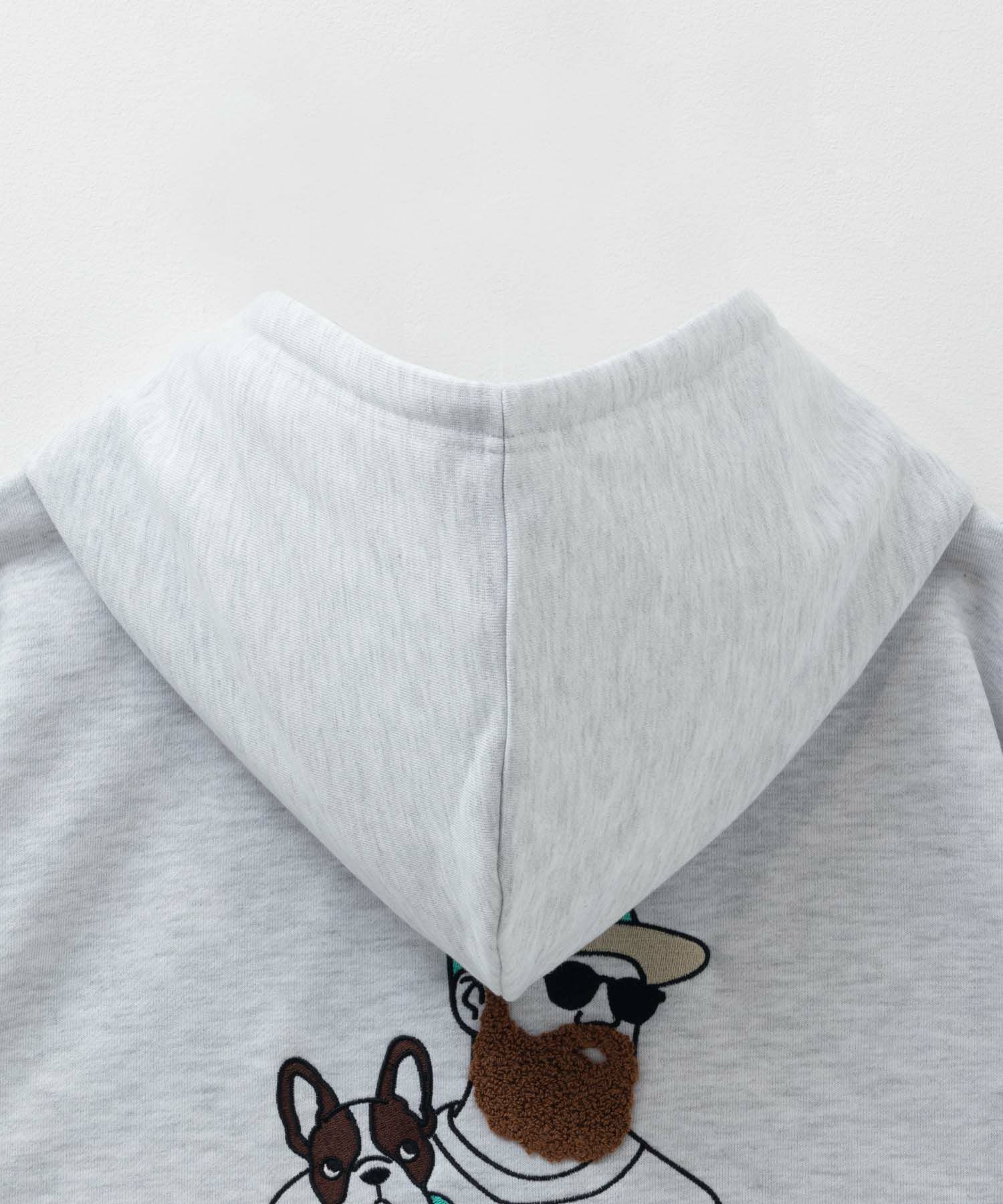 ひげサガラ裏毛ジップパーカー メンズ