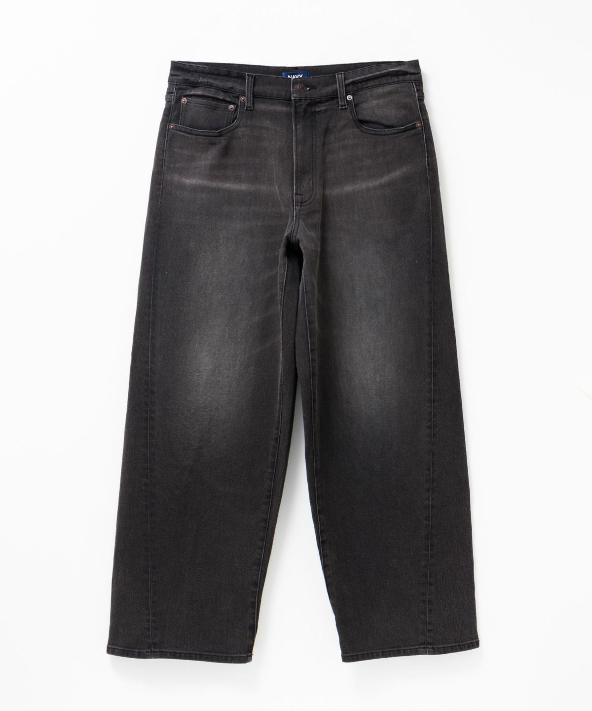NAVY 毎日はきたくなるデニム「マイデニ」 バレルレッグ ワイドパンツ メンズ