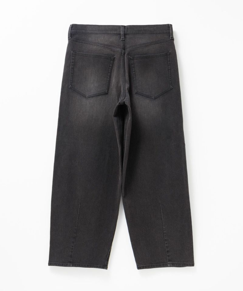 NAVY  毎日はきたくなるデニム「マイデニ」 バレルレッグ ワイドパンツ メンズ商品画像-19