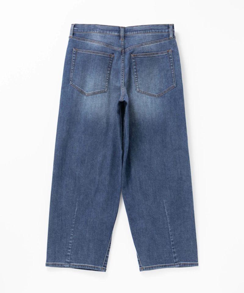 NAVY  毎日はきたくなるデニム「マイデニ」 バレルレッグ ワイドパンツ メンズ商品画像-21