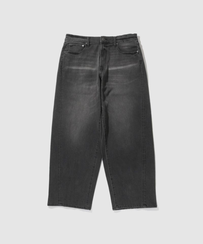 NAVY  毎日はきたくなるデニム「マイデニ」 バレルレッグ ワイドパンツ メンズ商品画像-21