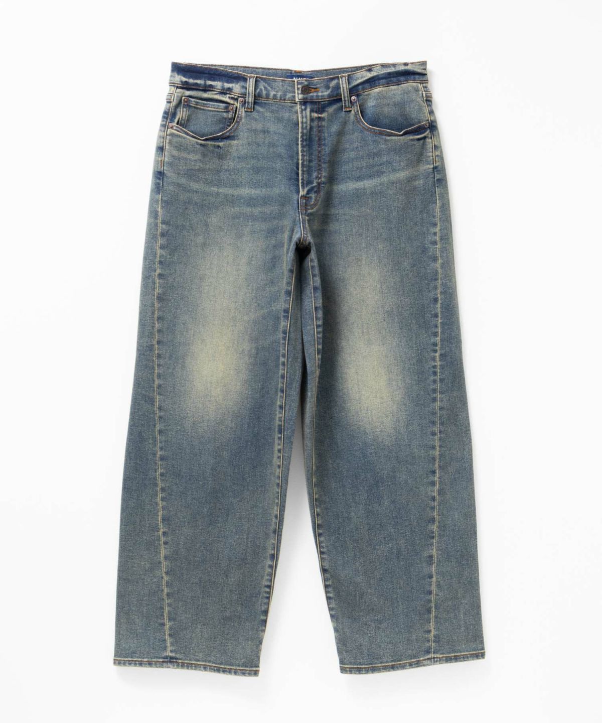 NAVY 毎日はきたくなるデニム「マイデニ」 バレルレッグ ワイドパンツ メンズ