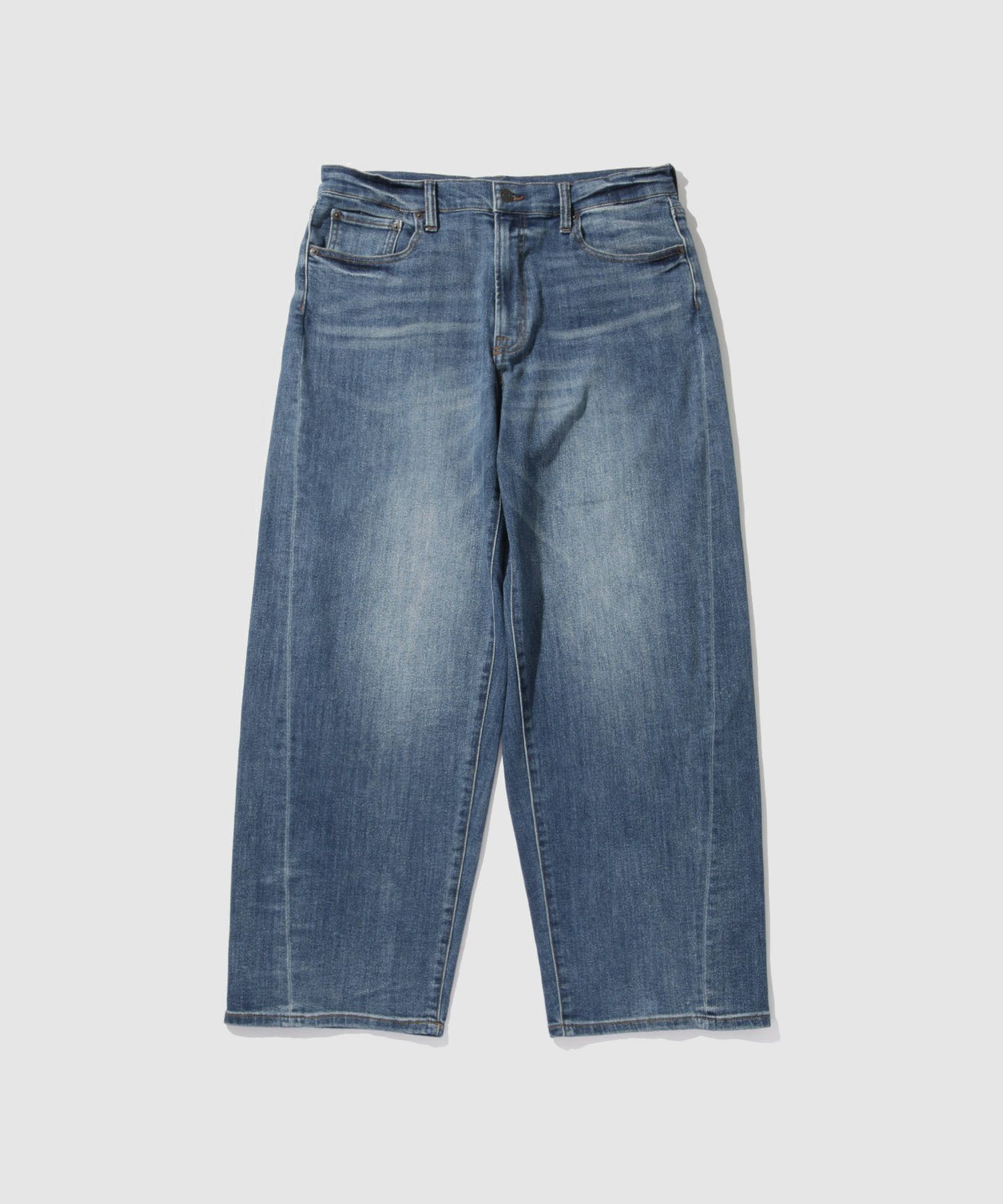 NAVY 毎日はきたくなるデニム「マイデニ」 バレルレッグ ワイドパンツ メンズ