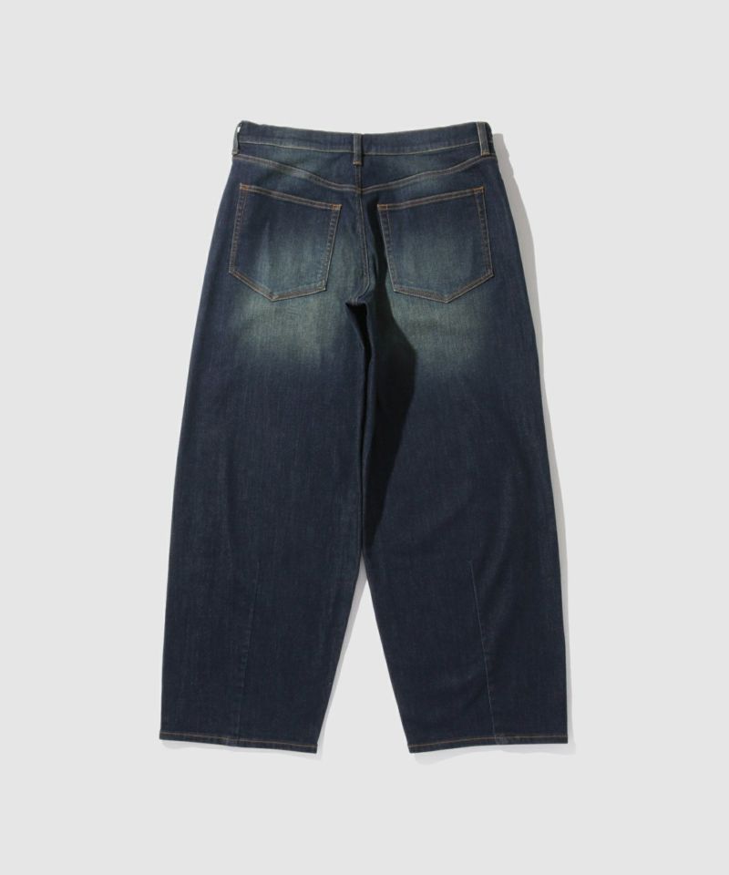 NAVY  毎日はきたくなるデニム「マイデニ」 バレルレッグ ワイドパンツ メンズ商品画像-24