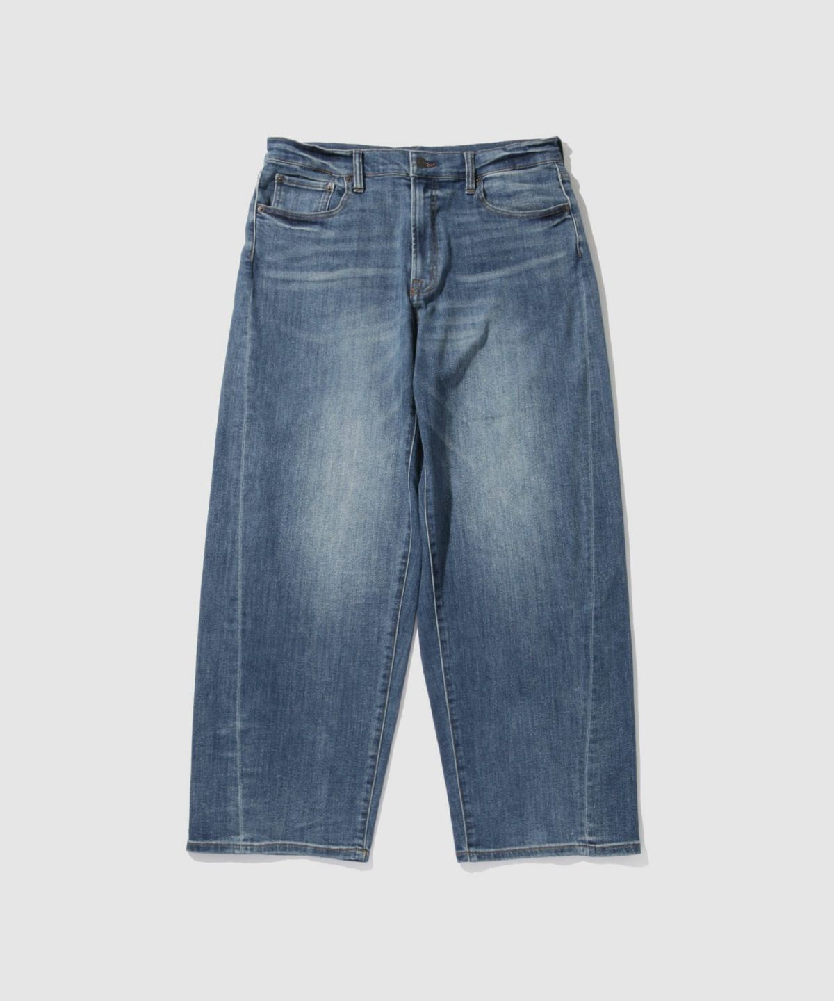 NAVY 毎日はきたくなるデニム「マイデニ」 バレルレッグ ワイドパンツ メンズ