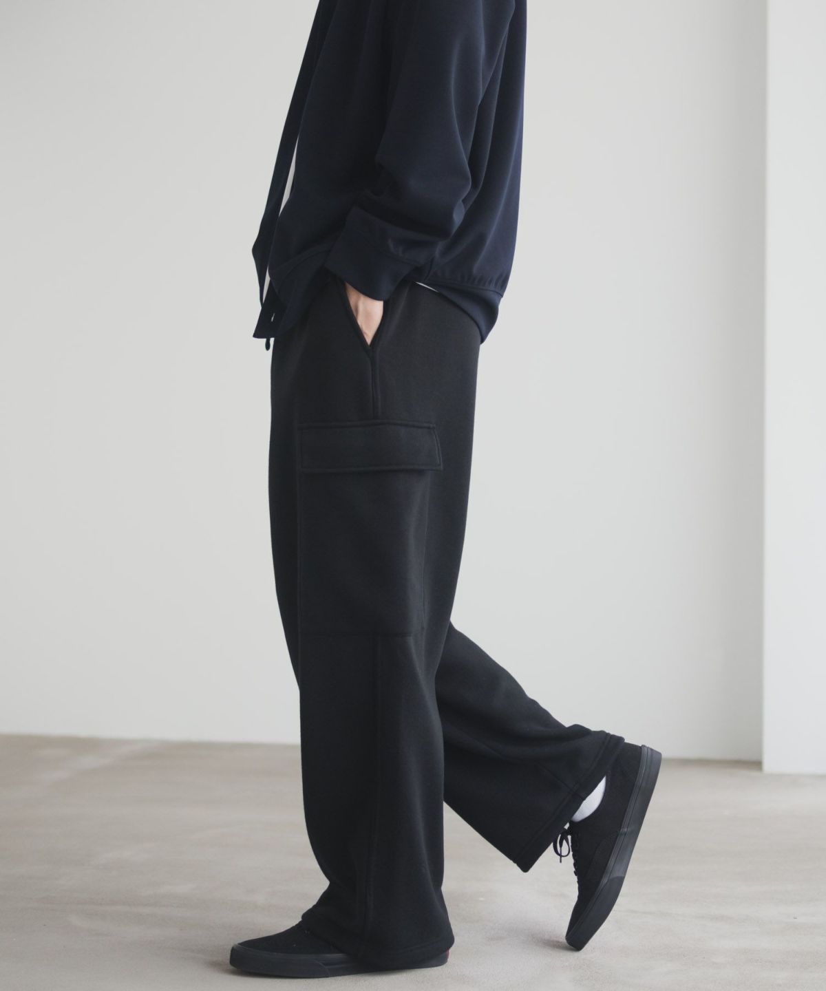 NAVY スウェットカーゴパンツ メンズ