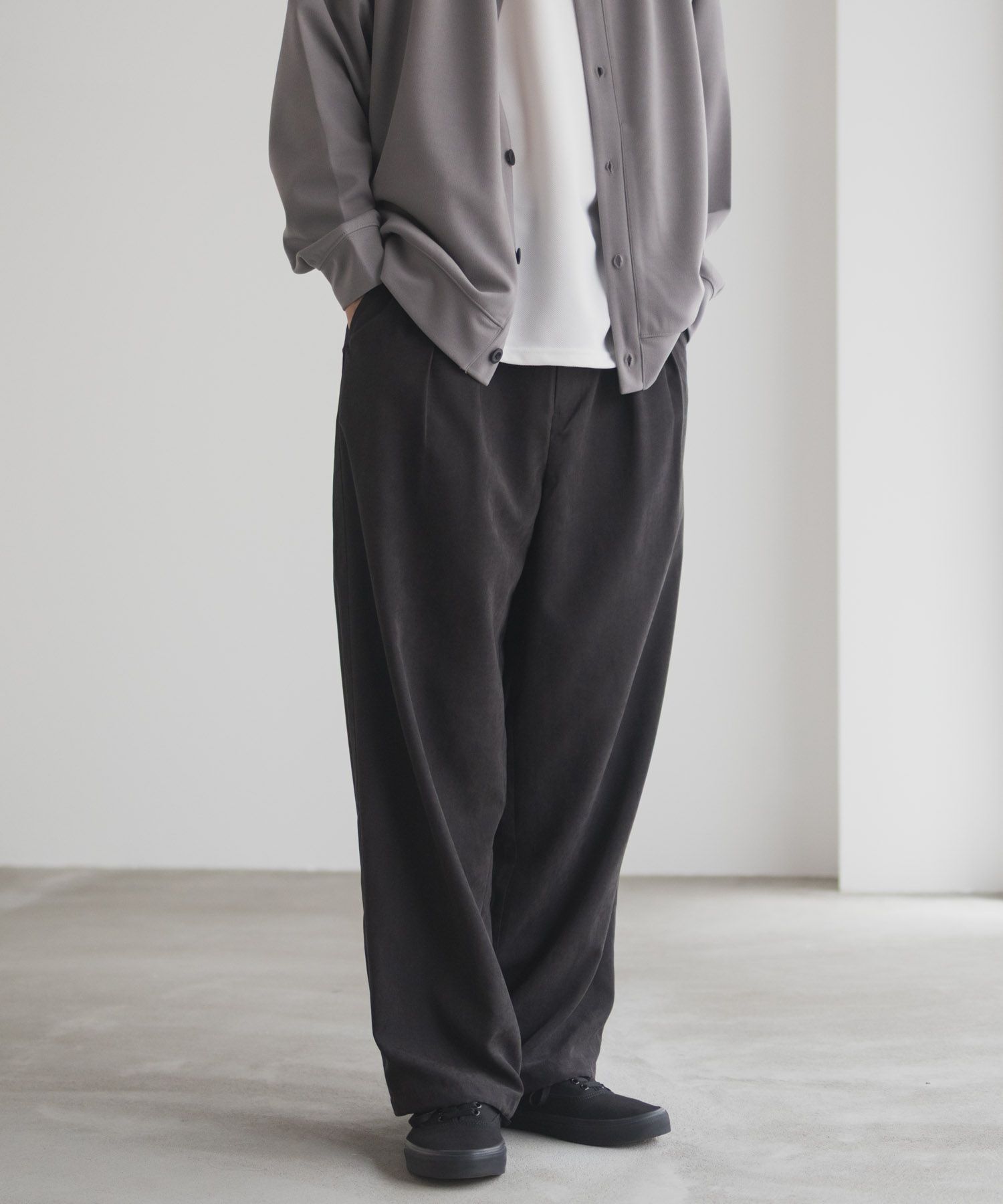 URBAN COLLECTION フィブリルワイドパンツ メンズ商品サムネイル-5