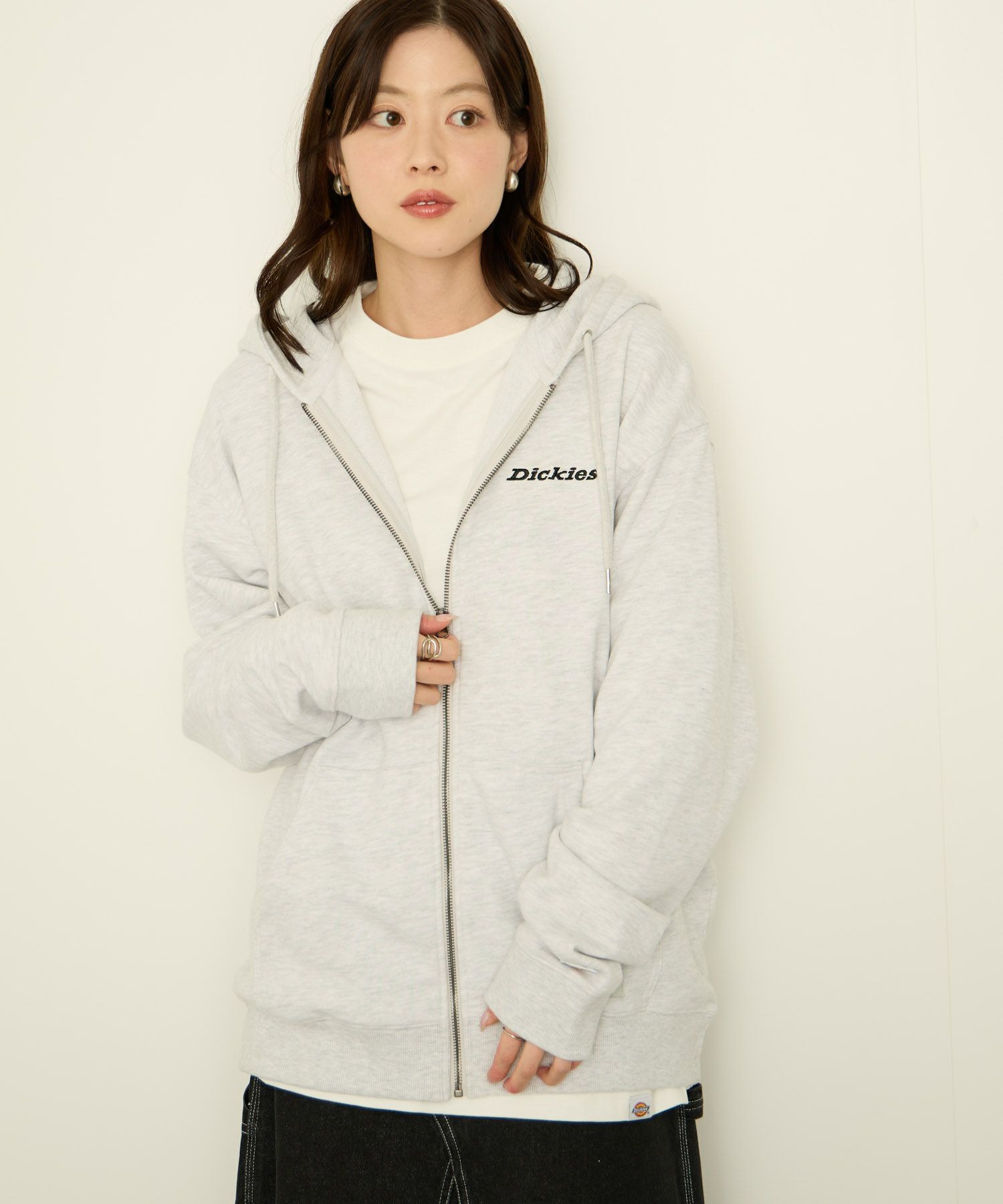 Dickies  裏毛フルジップパーカー メンズ商品サムネイル-2
