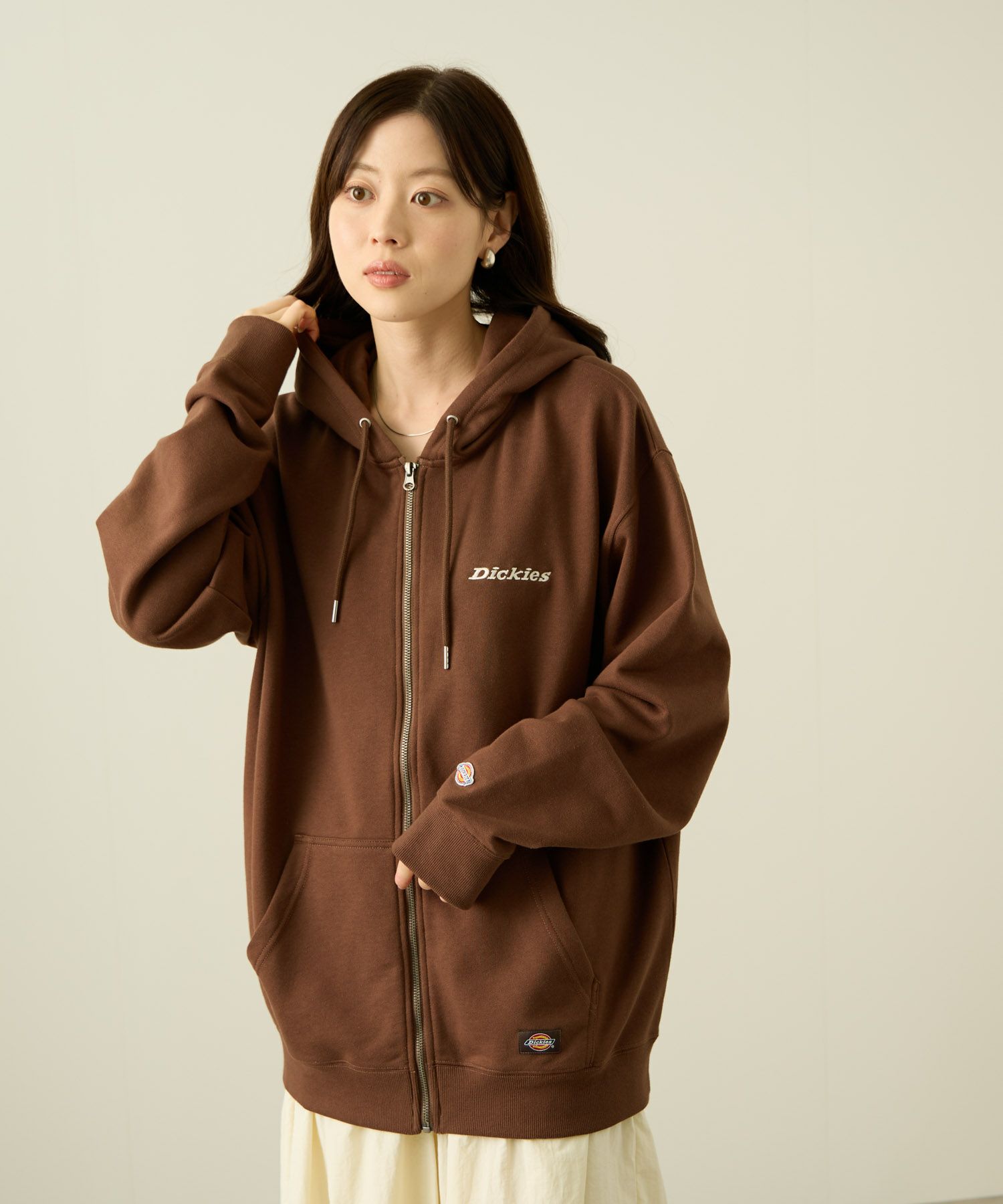 Dickies  裏毛フルジップパーカー メンズ商品サムネイル-3