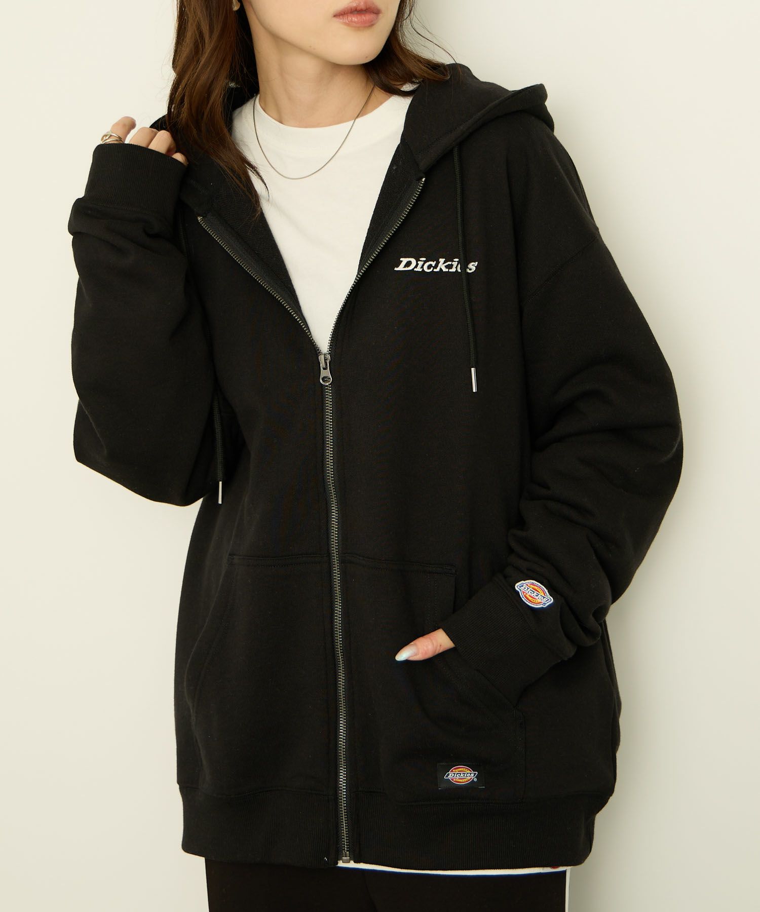 Dickies  裏毛フルジップパーカー メンズ商品サムネイル-4