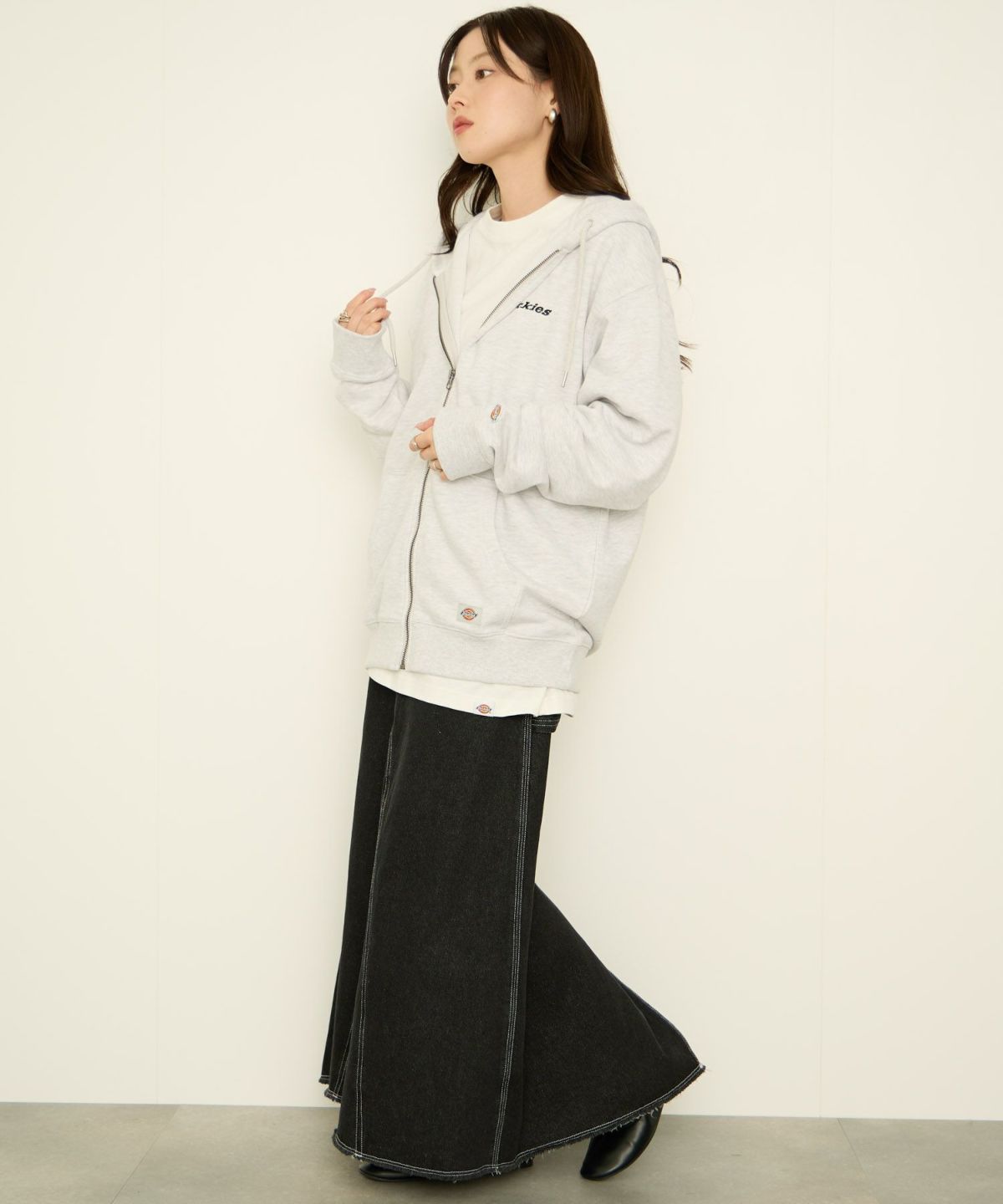 Dickies 裏毛フルジップパーカー メンズ