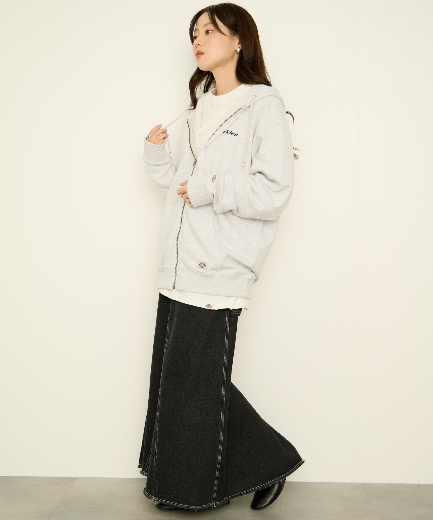 Dickies 裏毛フルジップパーカー メンズ