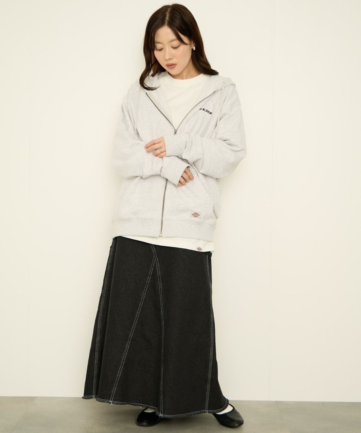 Dickies 裏毛フルジップパーカー メンズ