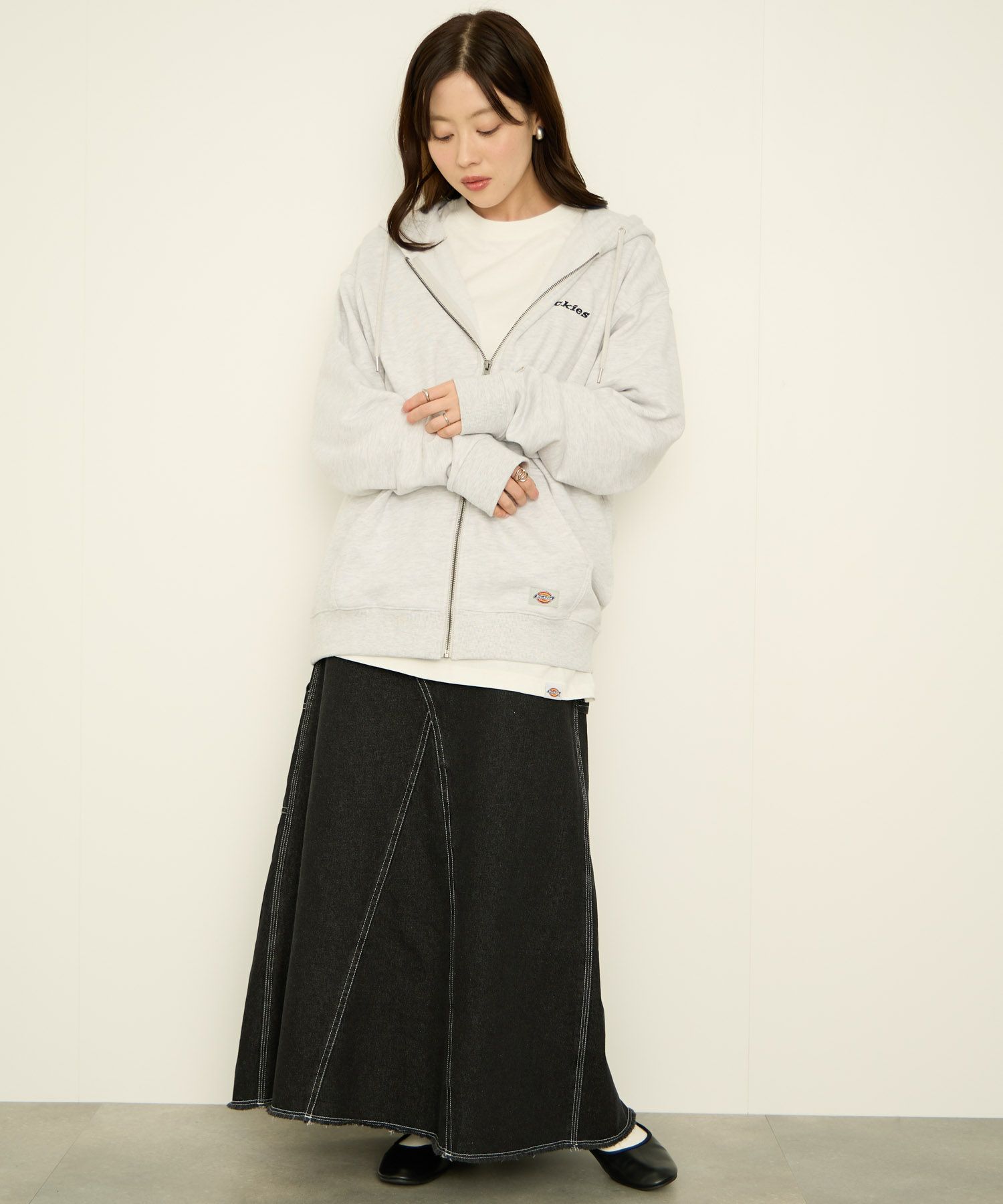 Dickies 裏毛フルジップパーカー メンズ商品サムネイル-9