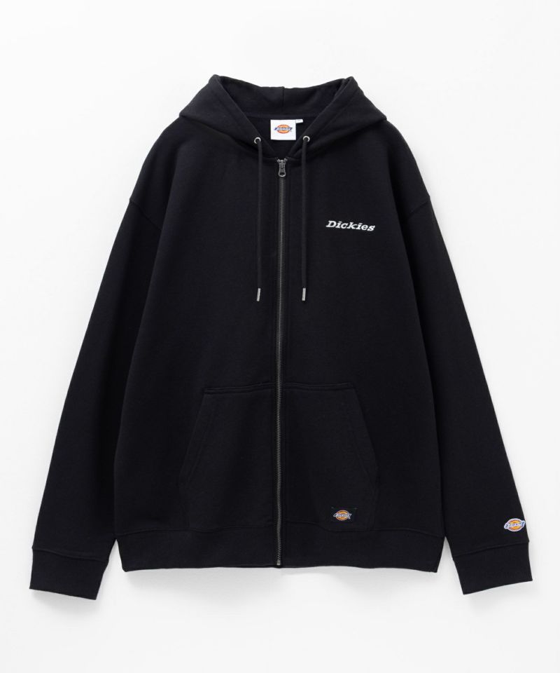 ディッキーズ フルジップパーカー 裏サーマル ダブルフェイス ブラック Dickies ディッキーズ 裏サーマル ダブルフェイス ジップアップ