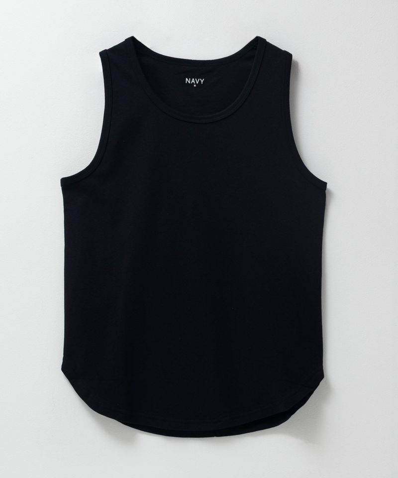 NAVY  ラウンドロング丈タンクトップ メンズ メール便 対応商品商品画像-3
