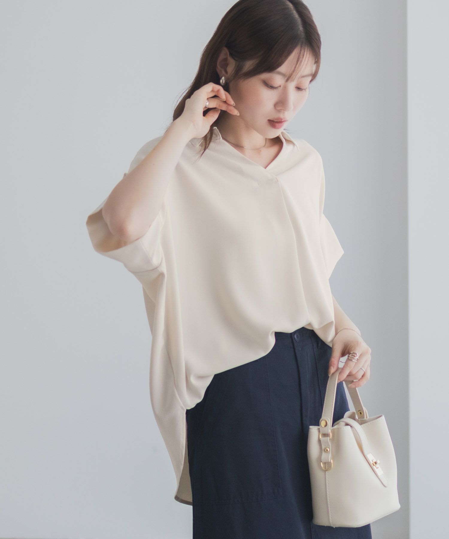 nAvy スキッパーブラウス レディース商品画像-13