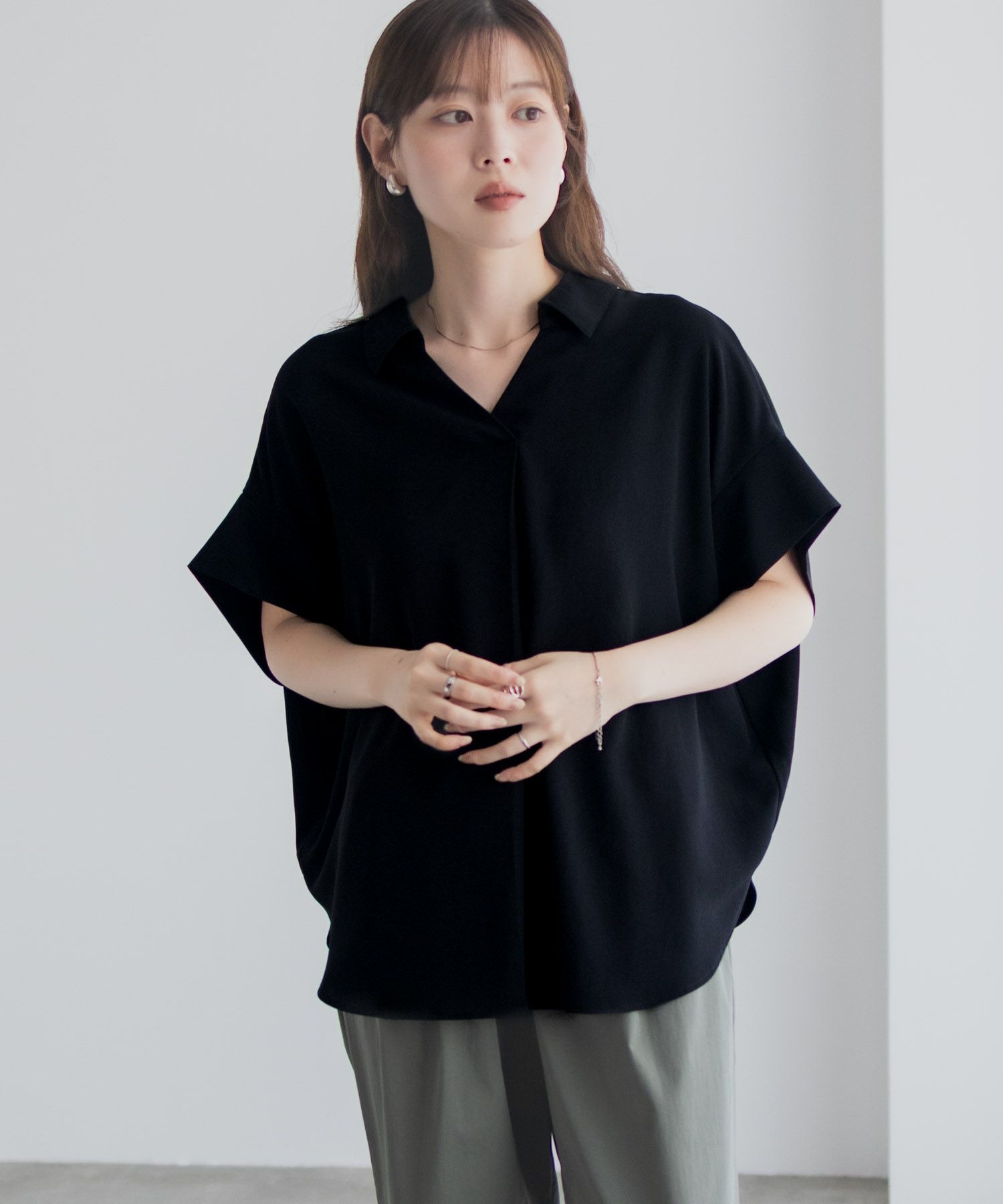 nAvy スキッパーブラウス レディース商品画像-19