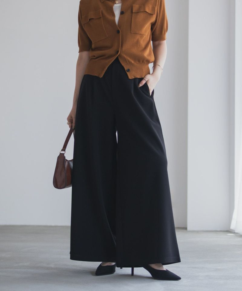 nAvy  ジョーゼットワイドパンツ レディース商品画像-6