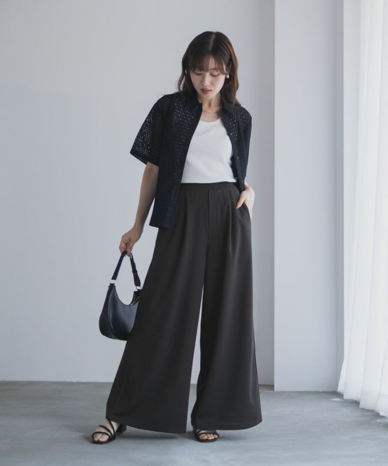 nAvy  ジョーゼットワイドパンツ レディース商品画像-15