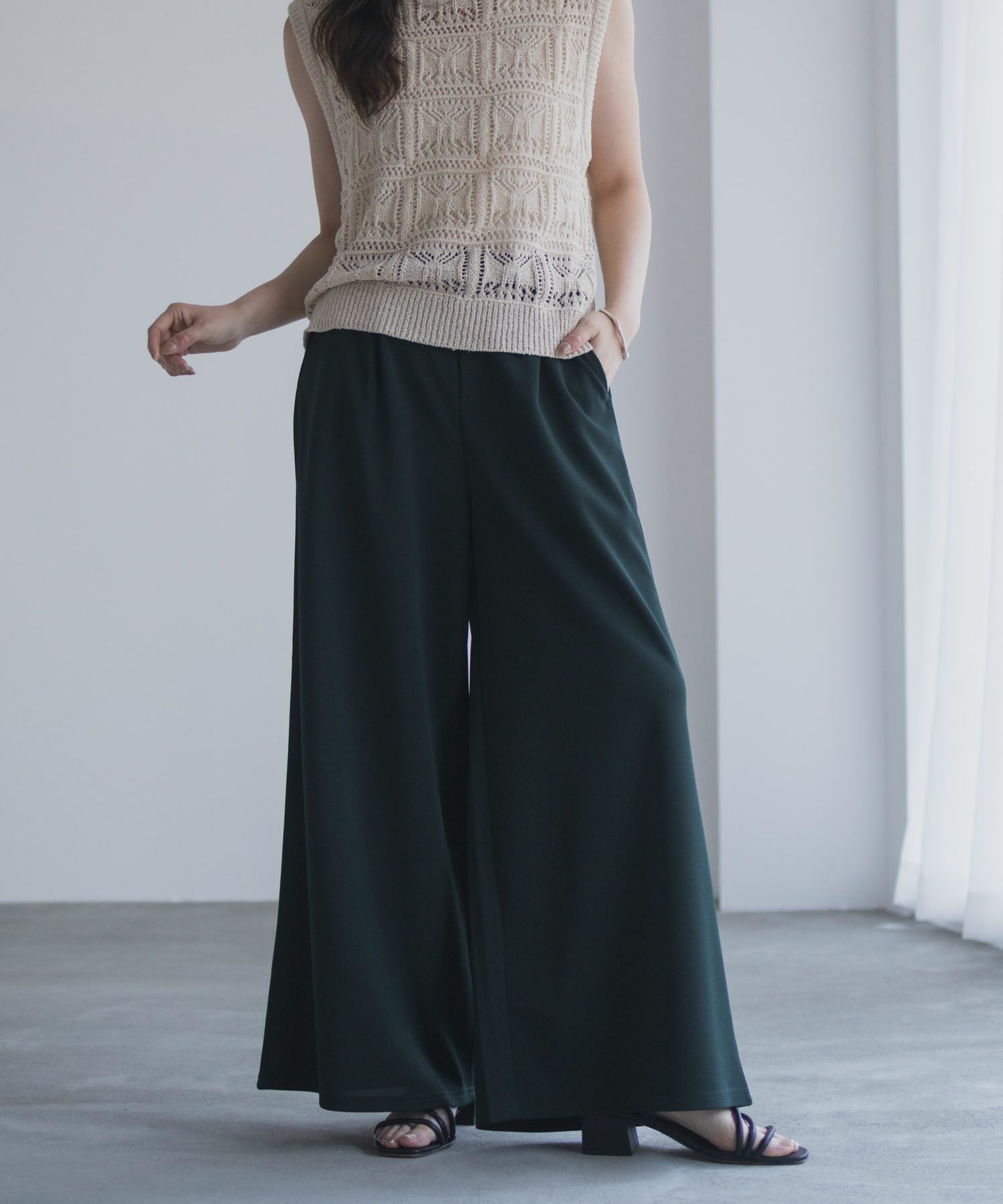 nAvy  ジョーゼットワイドパンツ レディース商品画像-16